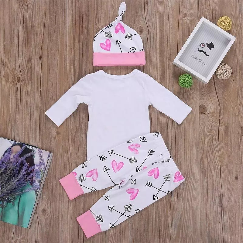 4PCS Newborn Kids Baby Girl Outfits
