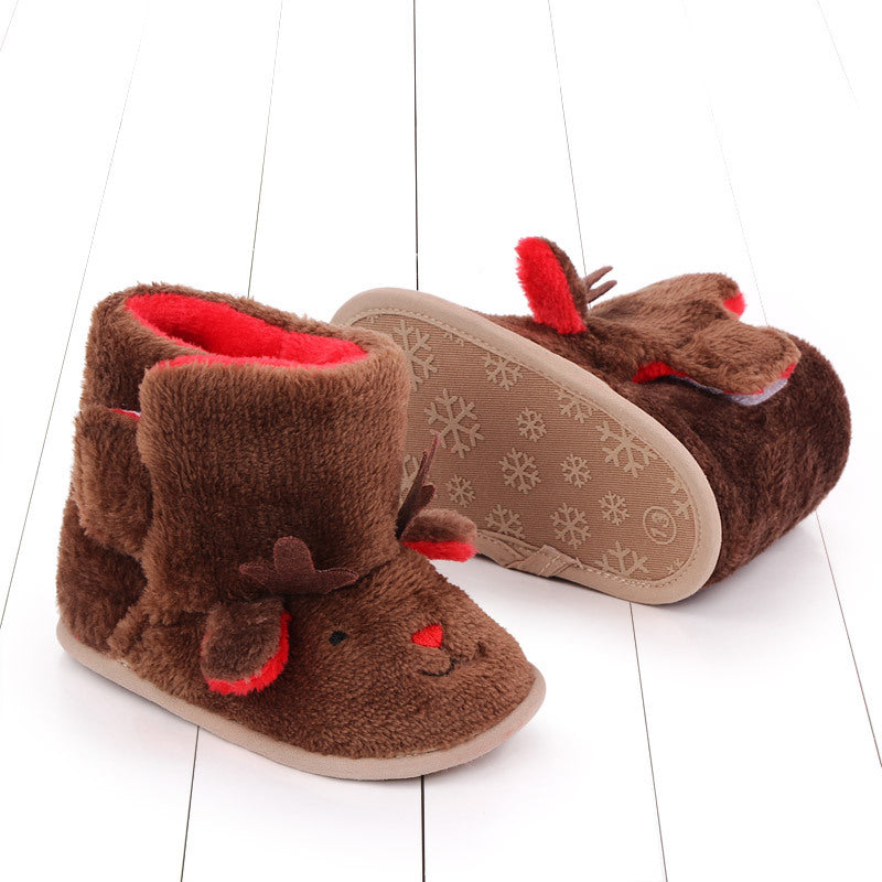 Christmas Raindeer Baby Boots