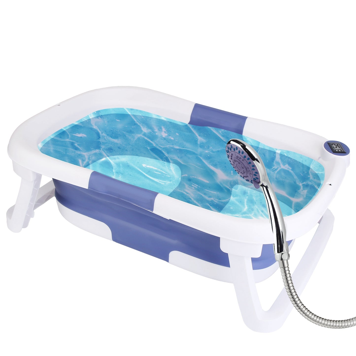 1Pc Baby Bath Tub With Thermometer