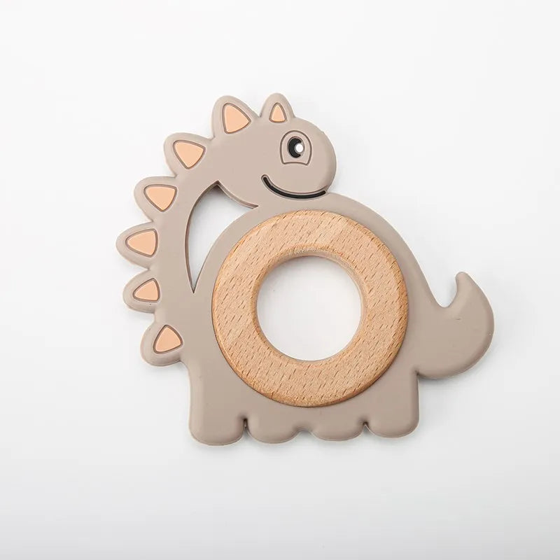 BPA Free Dinosaur Shape Teething Ring Toy