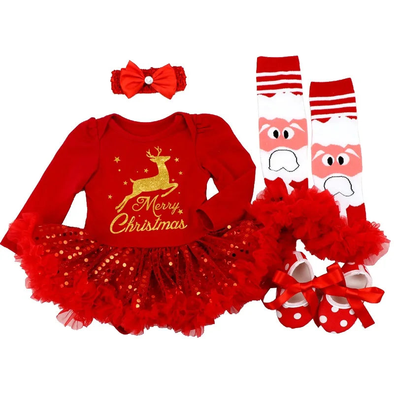 Fancy New Year Baby Girl Carnival Christmas Dress