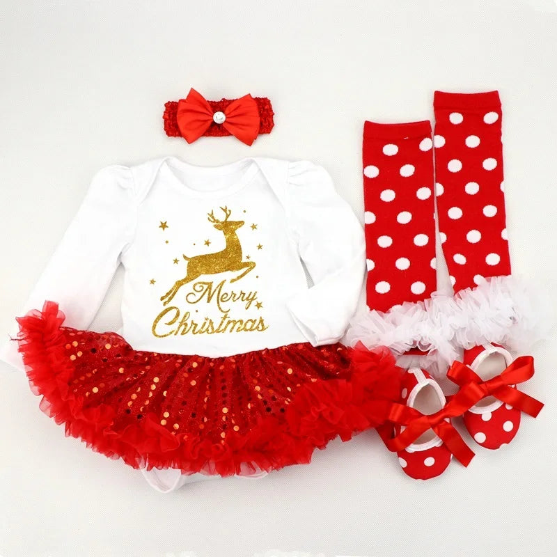 Fancy New Year Baby Girl Carnival Christmas Dress