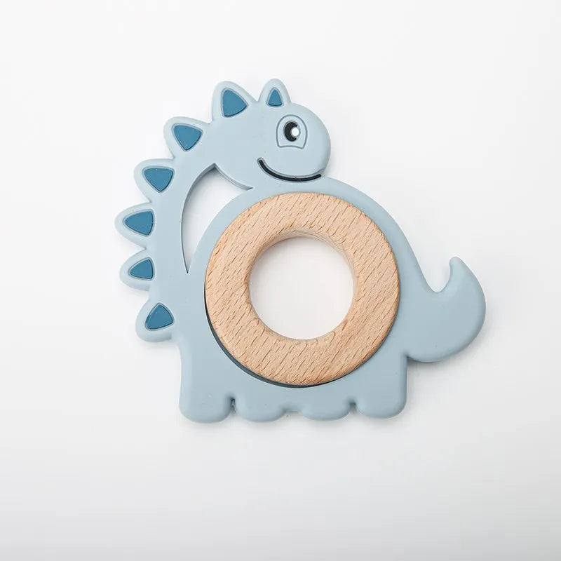 BPA Free Dinosaur Shape Teething Ring Toy