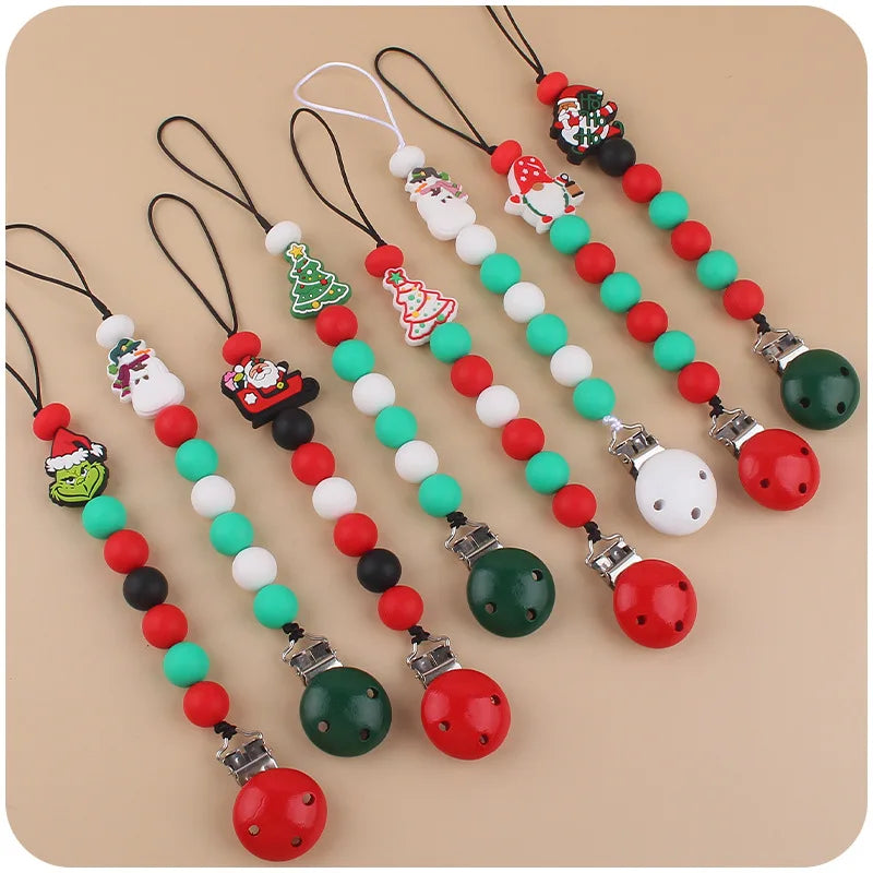 Holiday-Themed Baby Teether & Pacifier Holder