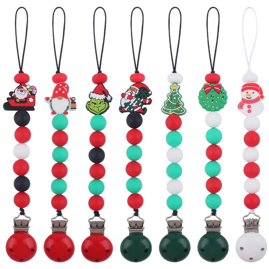 Holiday-Themed Baby Teether & Pacifier Holder