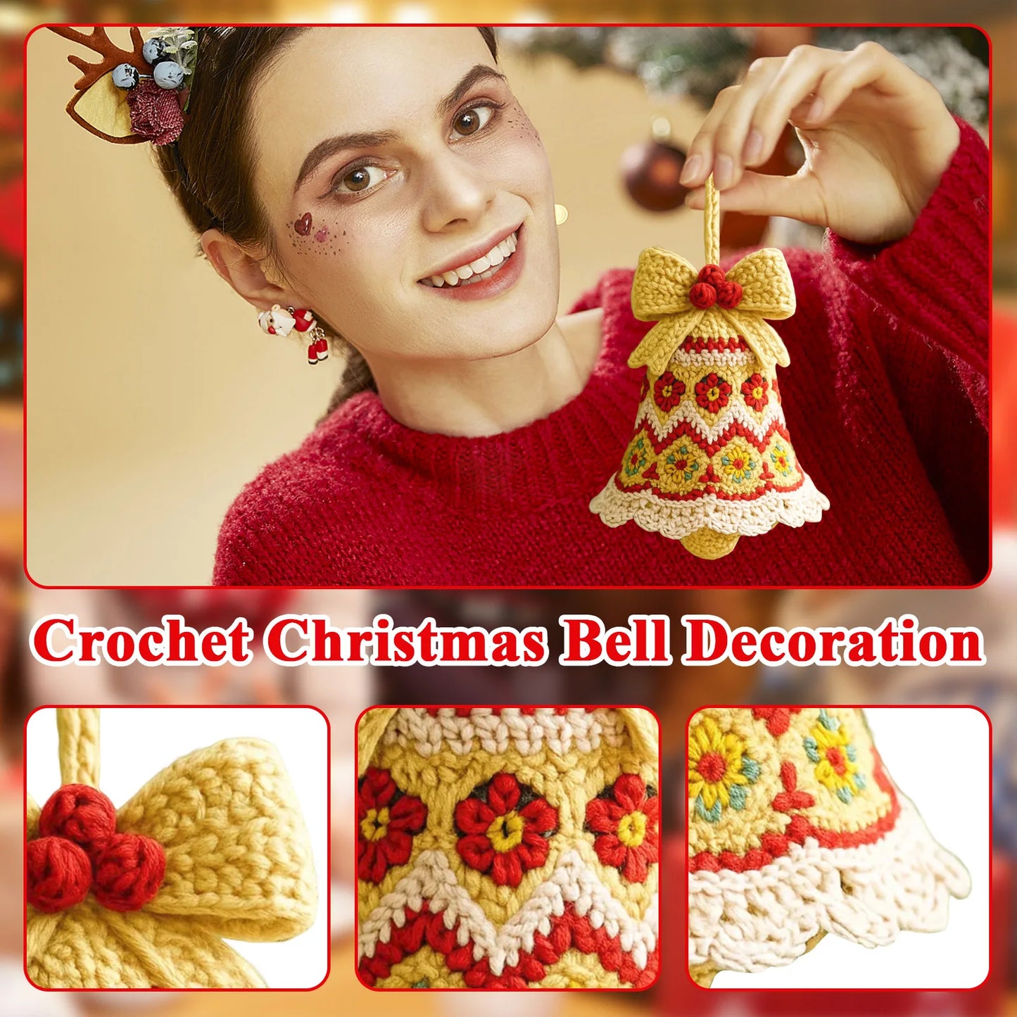 Crochet Home Christmas Bell