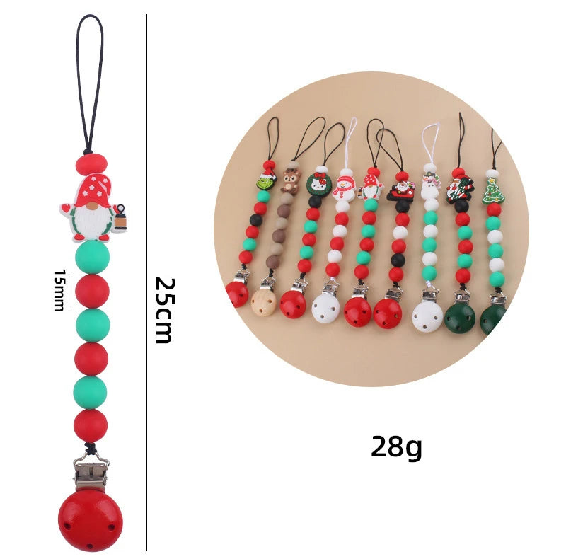Holiday-Themed Baby Teether & Pacifier Holder