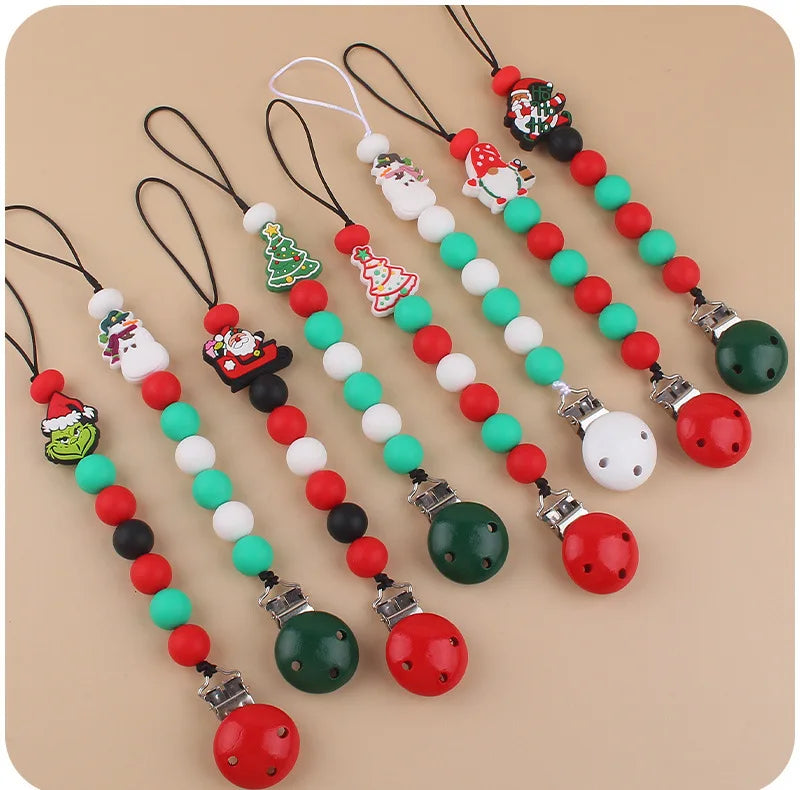 Holiday-Themed Baby Teether & Pacifier Holder