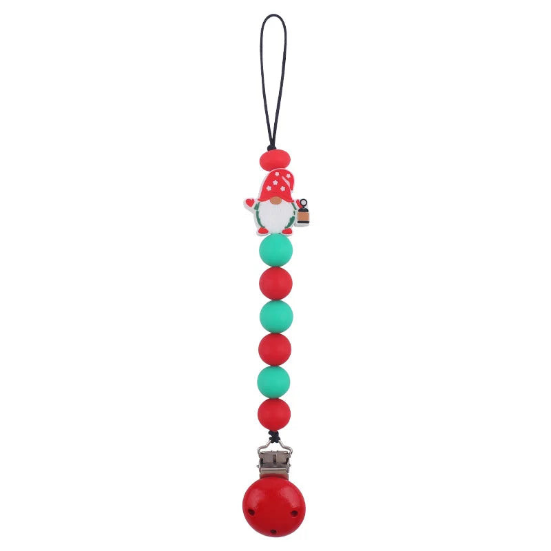 Holiday-Themed Baby Teether & Pacifier Holder