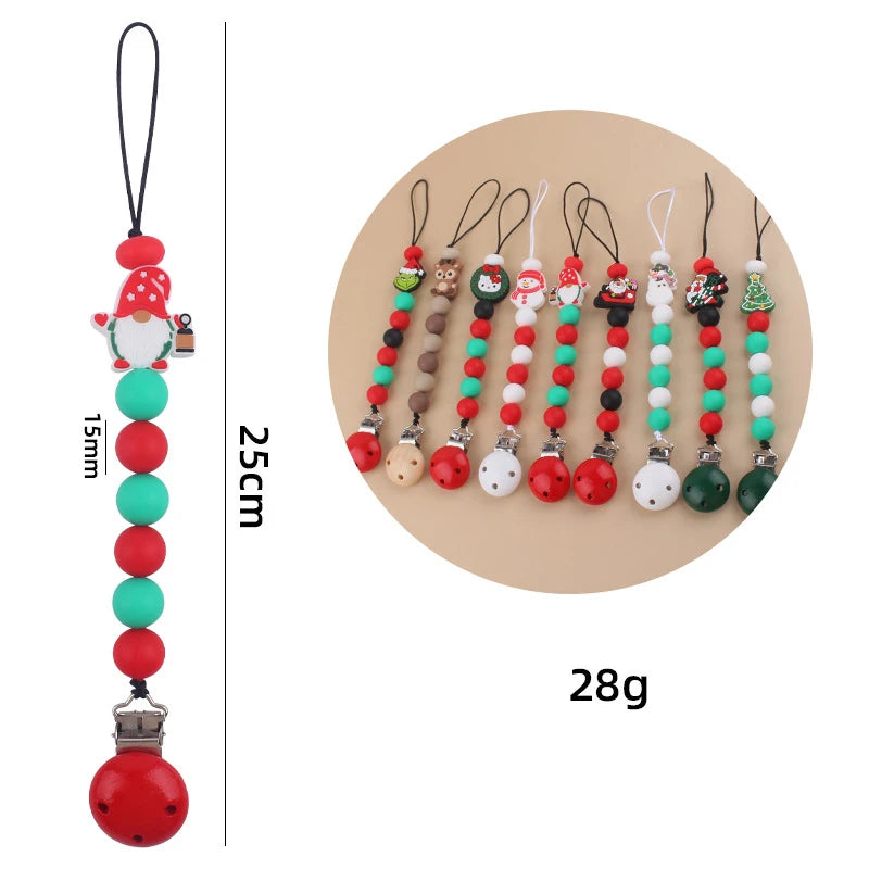 Holiday-Themed Baby Teether & Pacifier Holder
