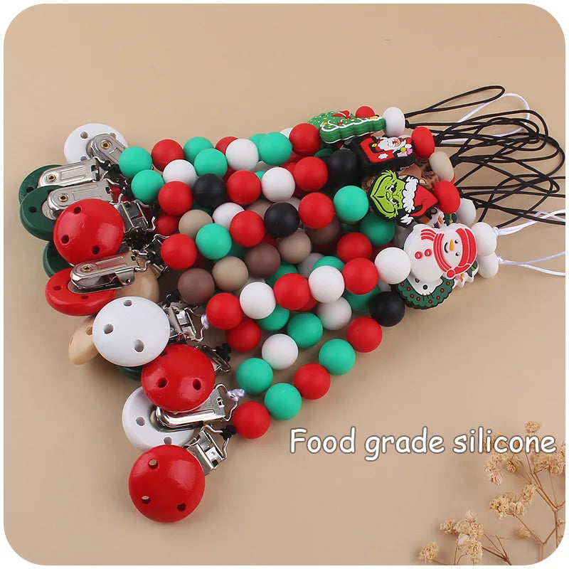 Holiday-Themed Baby Teether & Pacifier Holder