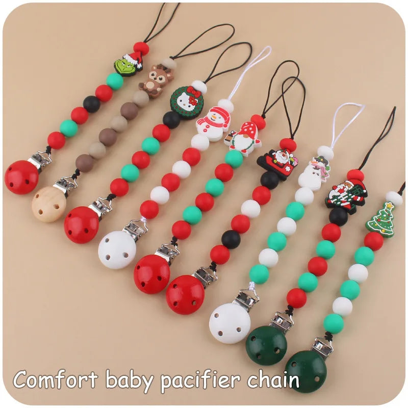 Holiday-Themed Baby Teether & Pacifier Holder