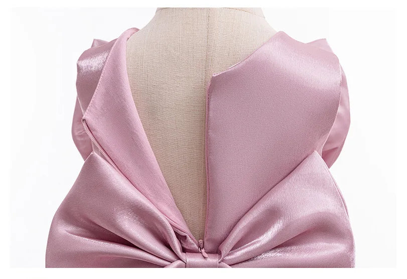 Big Bow Dresses For Baby Girl 1st