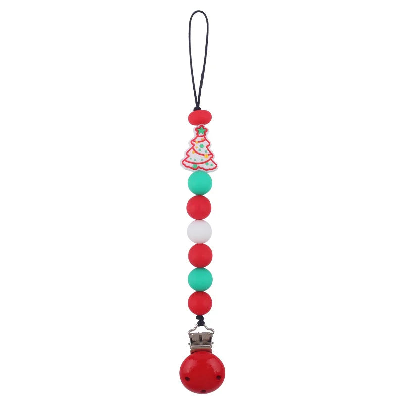 Holiday-Themed Baby Teether & Pacifier Holder