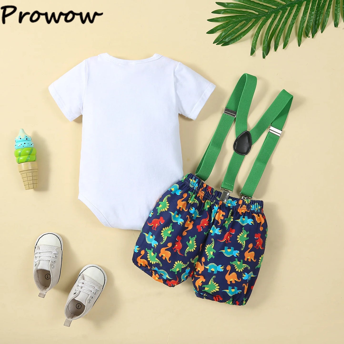 Baby Boys Birthday Outfits Sets Balloon Letter "1"