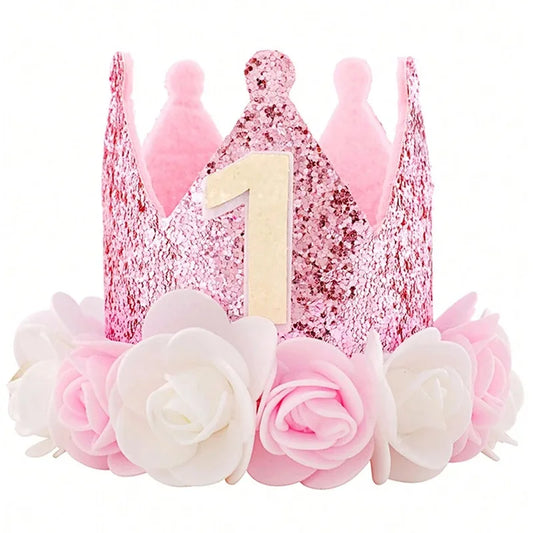 Baby One 1 year old DIY Birthday Crown
