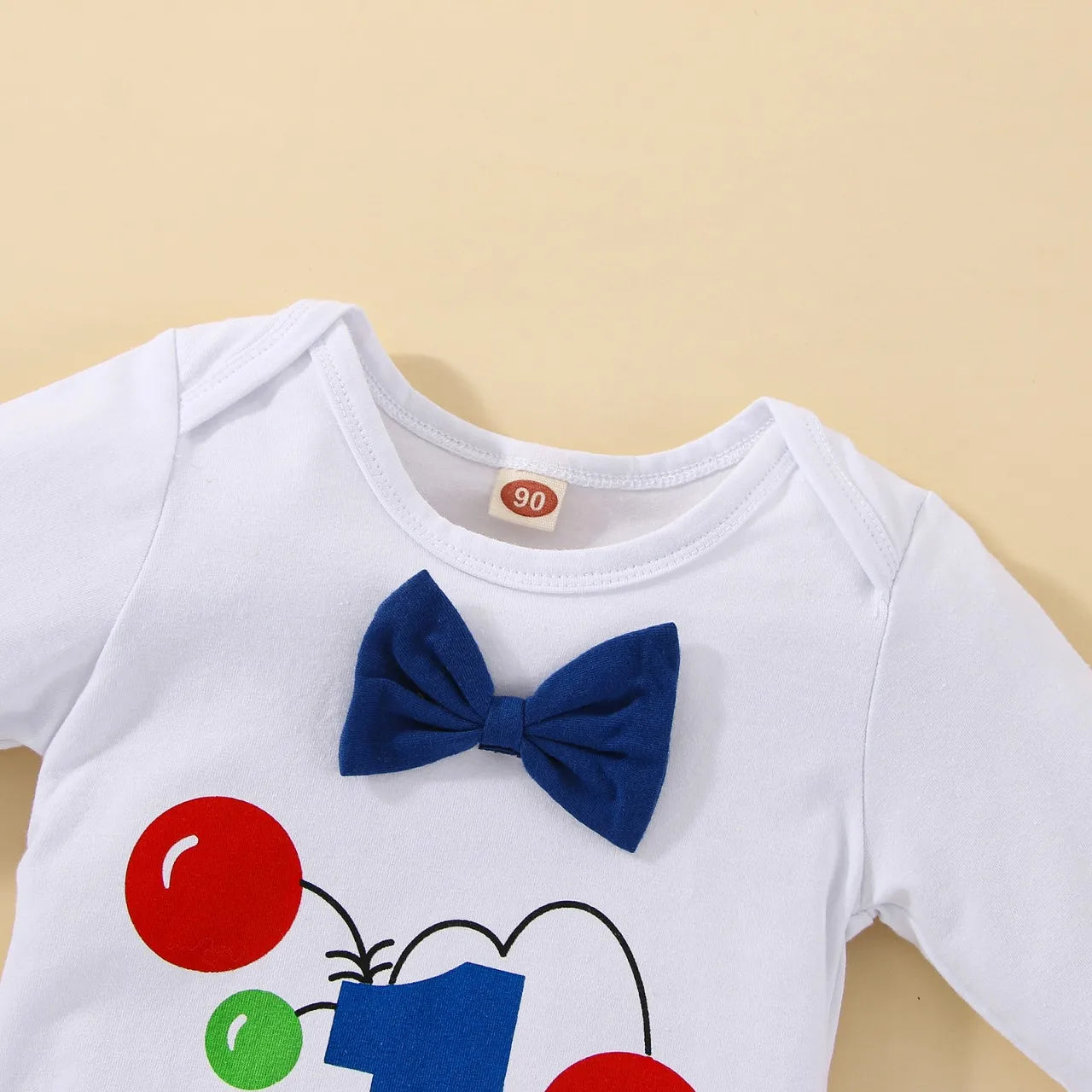 Baby Boys Birthday Outfits Sets Balloon Letter "1"