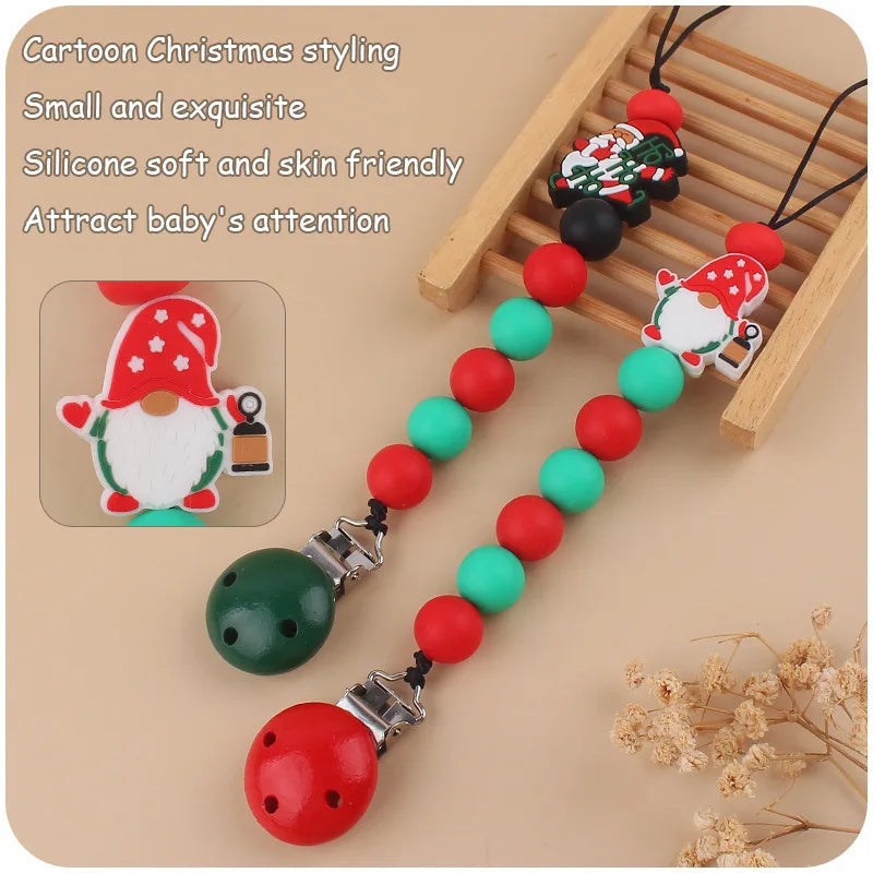 Holiday-Themed Baby Teether & Pacifier Holder