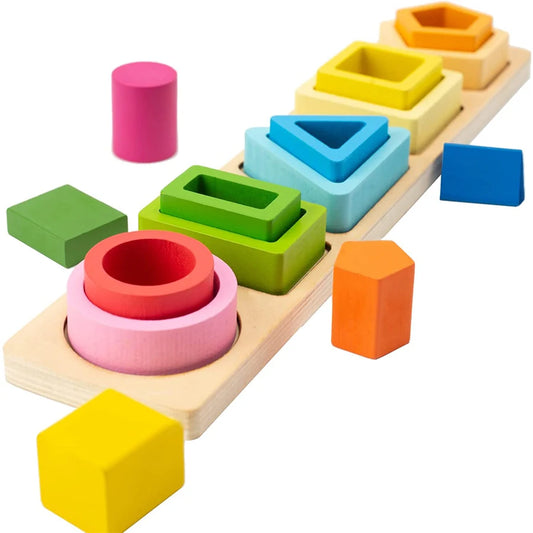 Wooden Educational Shape Color Sorter